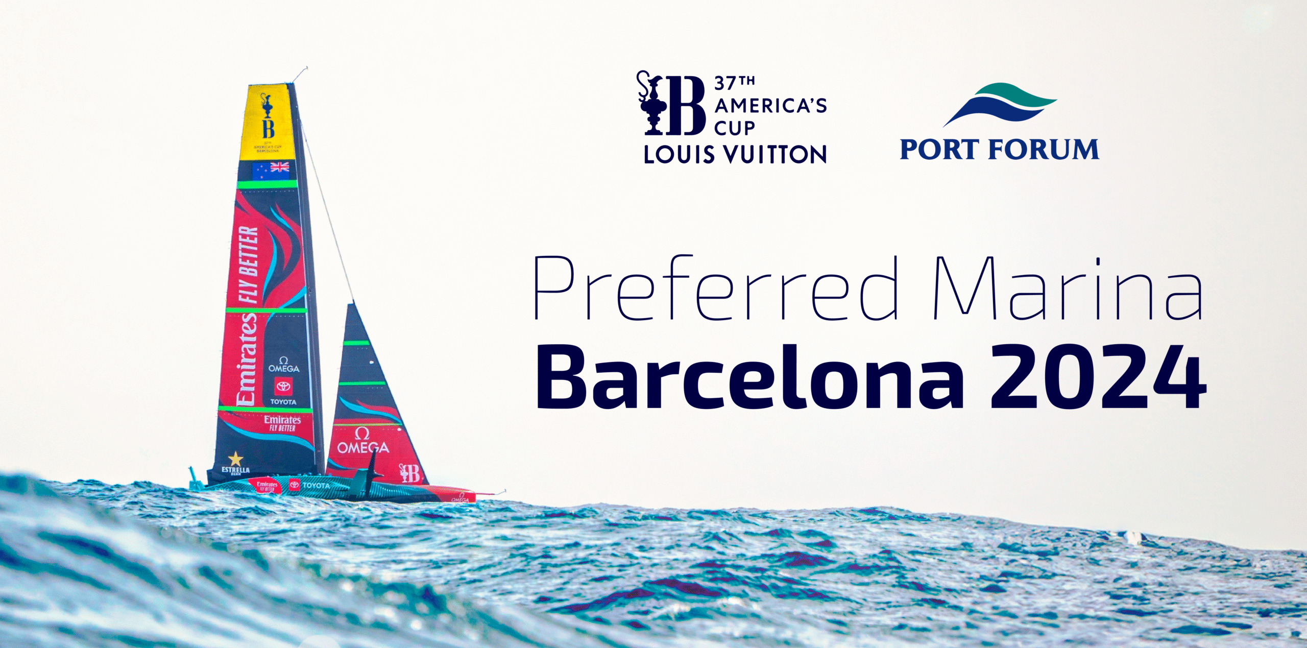 Velero de la America's Cup en Barcelona 2024