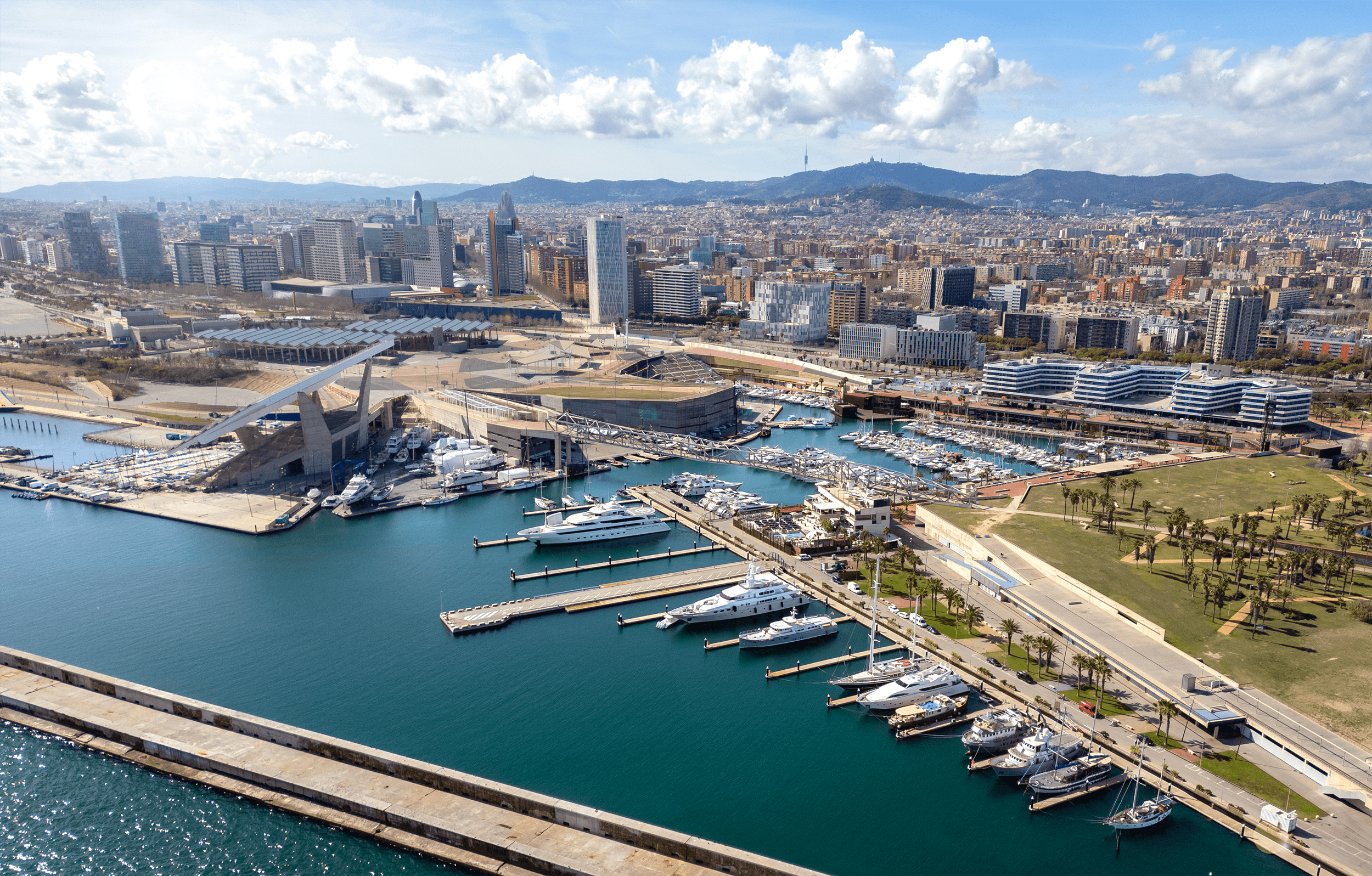 Vista aérea del Port Fòrum de Barcelona