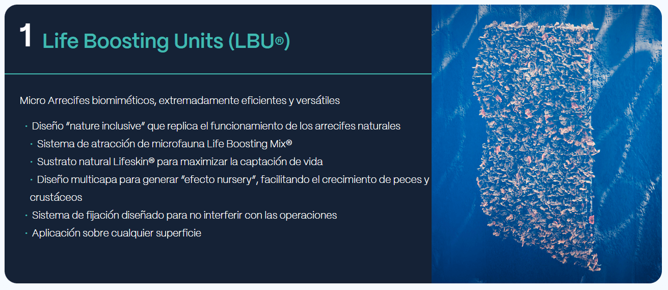 Unidades Life Boosting (LBU) para arrecifes