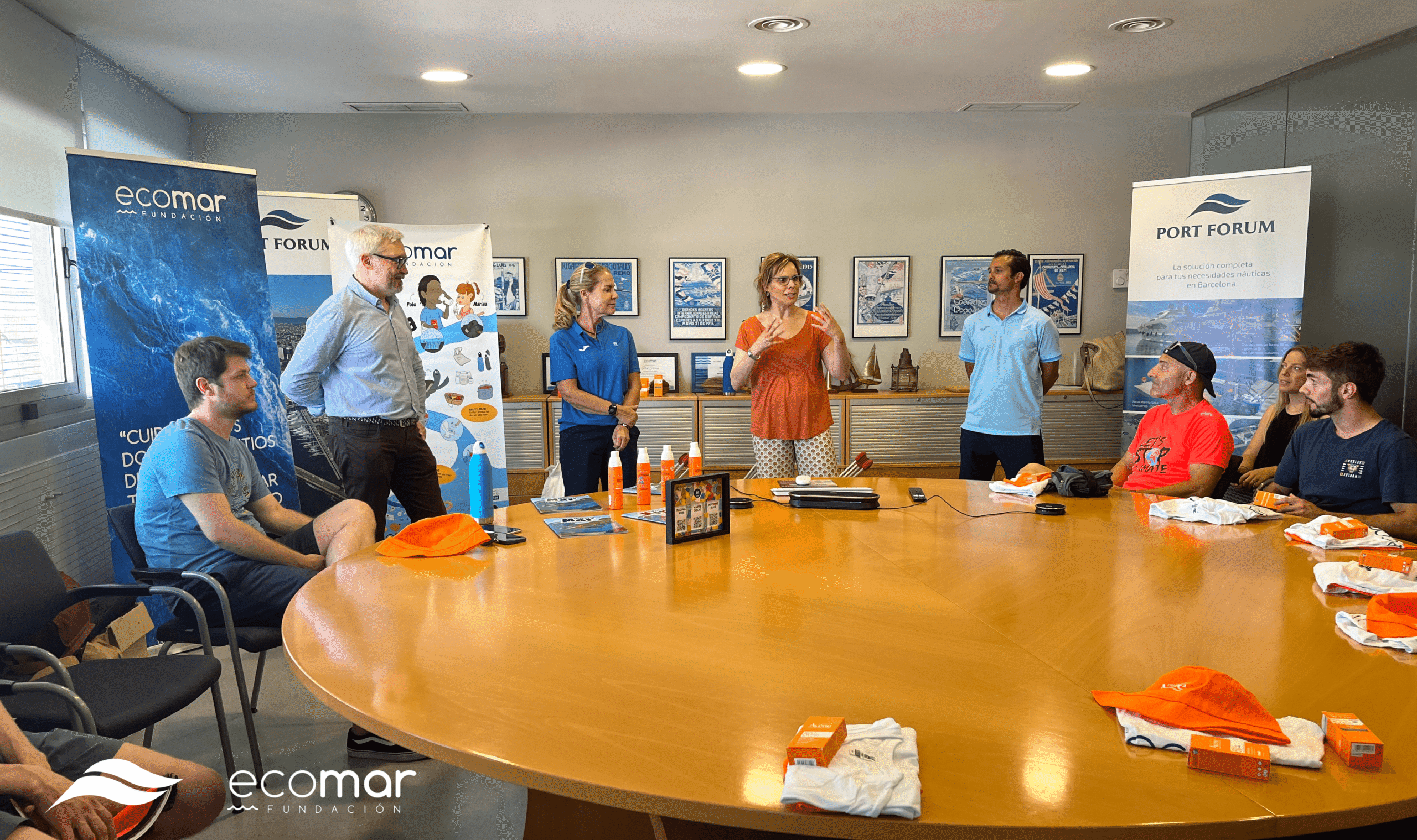 Reunión de la Fundación Ecomar en Port Fòrum