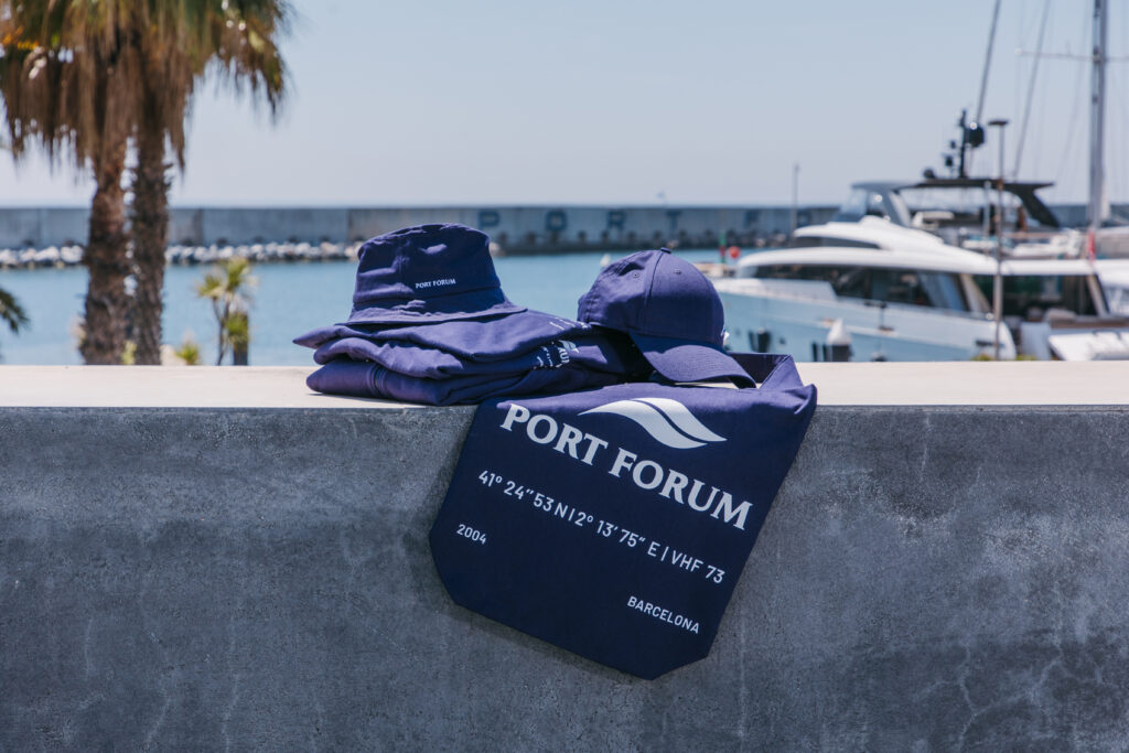 Port Fòrum merchandising azul marino