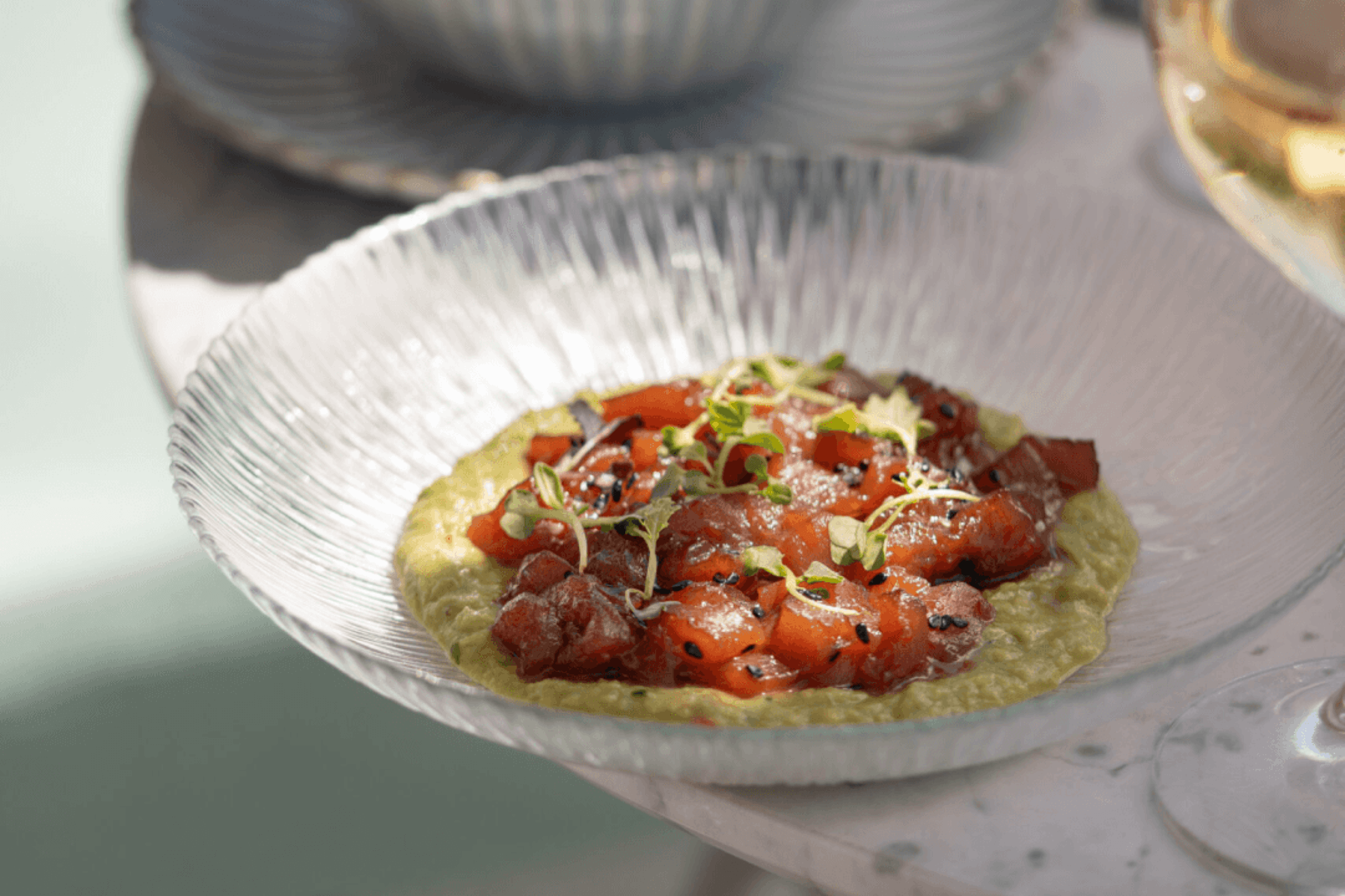 Tártar de atún con aguacate