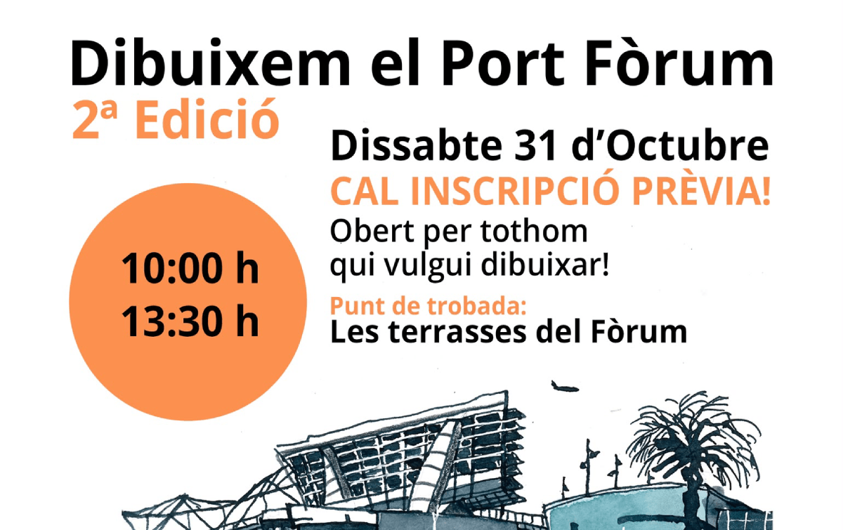 Cartell dibuix Port Fòrum 2a Edició